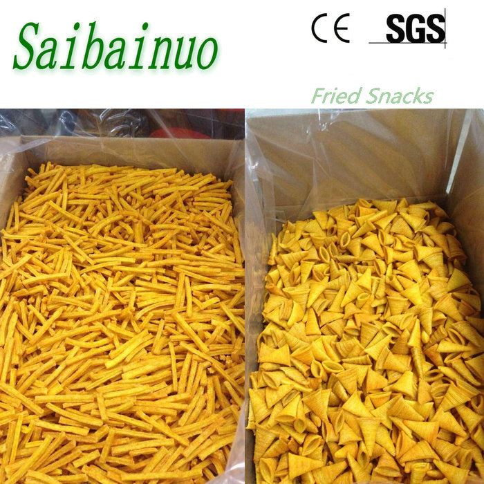 Factory Bugles Snack Food Exruder Production Machine Line Engineer Installation