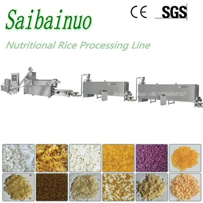 Production de riz enrichi de riz artificiel faisant la machine