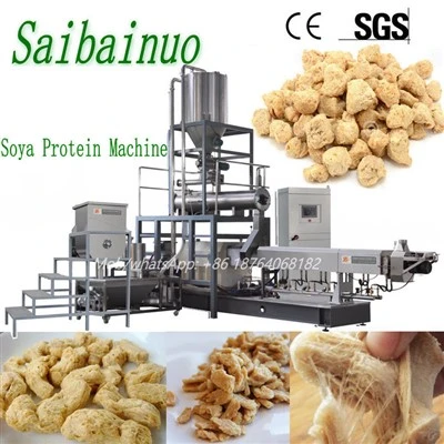Équipement de production d'extrudeuse de protéines de soja et de morceaux de soja